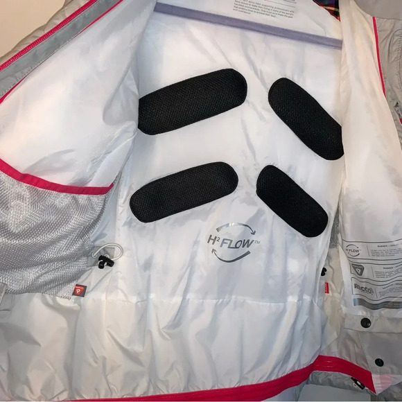 Helly Hansen Women's Prime Ski Jacket Nordic Pink Grey Quilted Faux Fur Trim L - Picture 5 of 10